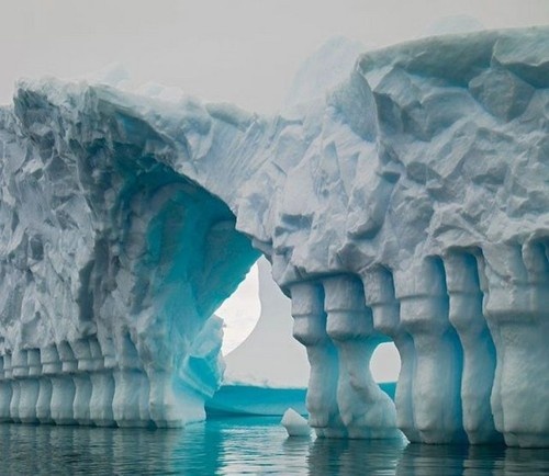 Photo:  Columned Glacial Iceberg Bridge